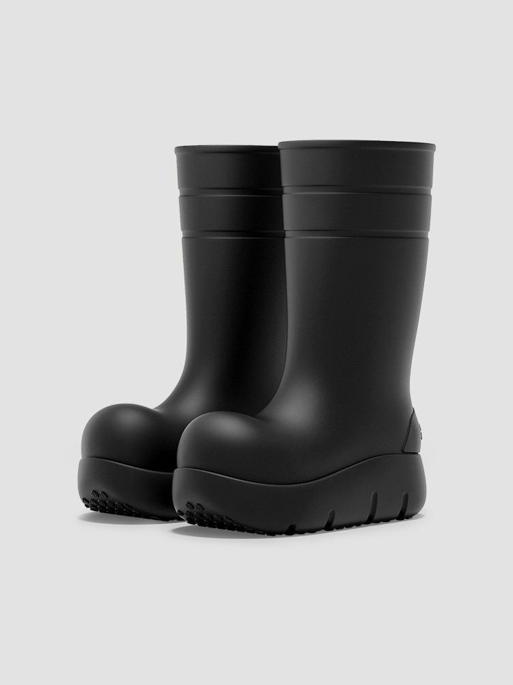 BEYS Waterproof Thick-Sole Ankle Boots — tall black