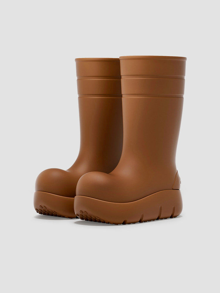 BEYS Waterproof Thick-Sole Ankle Boots — tall chestnut