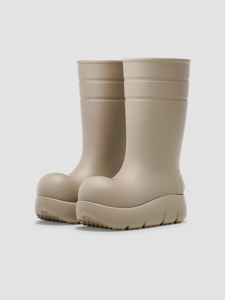 BEYS Waterproof Thick-Sole Ankle Boots — tall rock gray