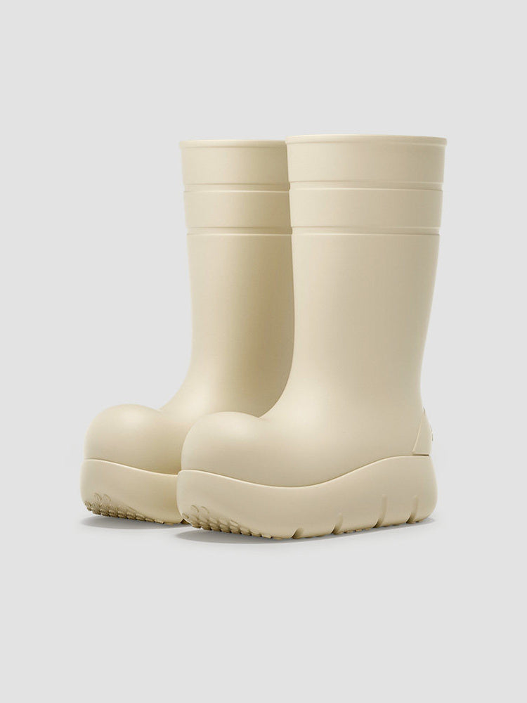 BEYS Waterproof Thick-Sole Ankle Boots — tall sand