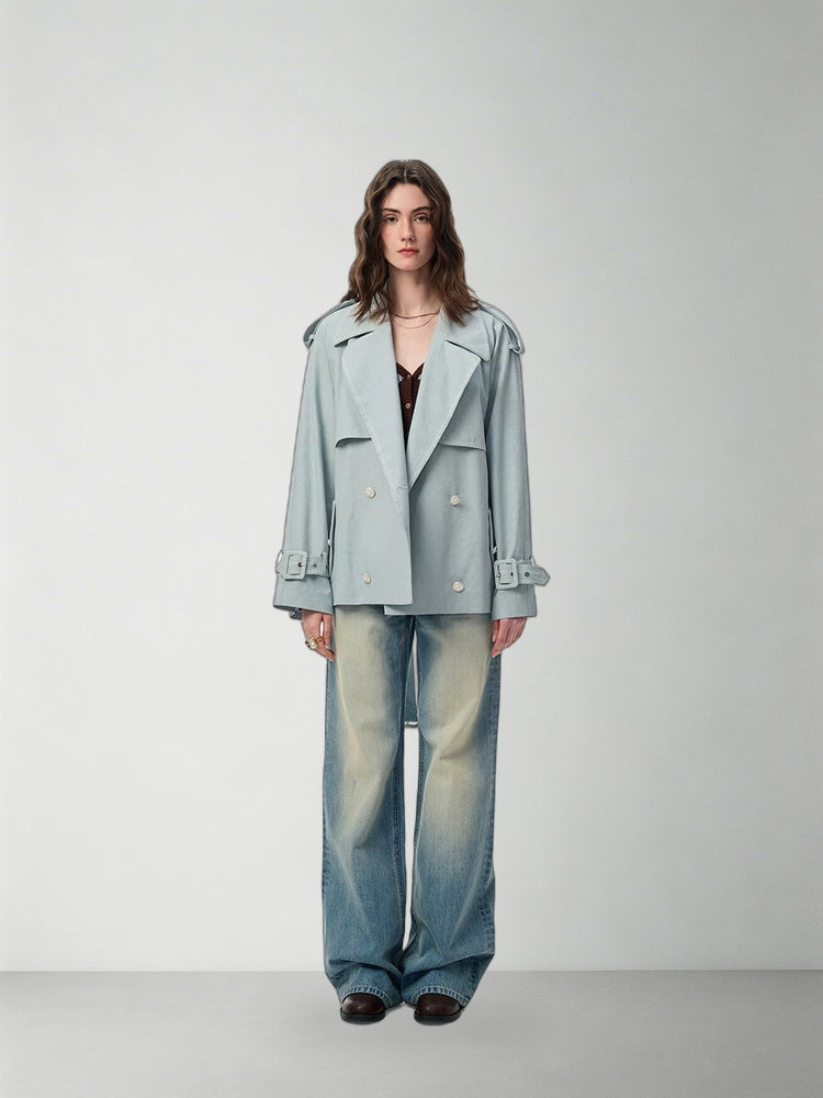 SHROENRO Embroidered Denim-Look Wide-Leg Jeans — natural studio lead image