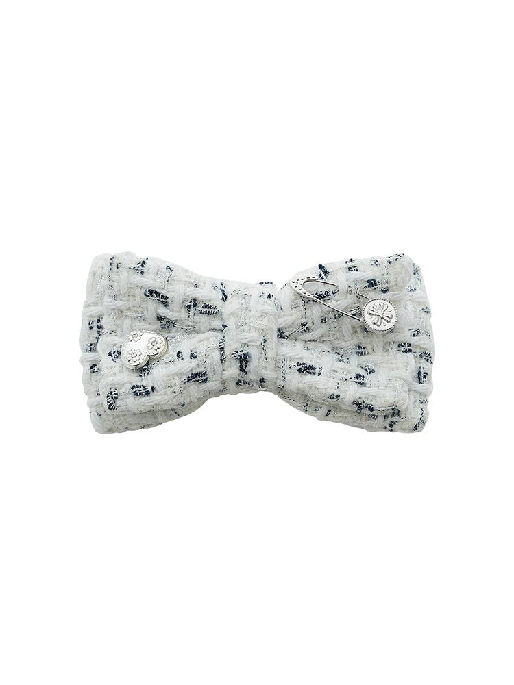 TOKOKKINO Cool Sonata Tweed Bow Hair Clip