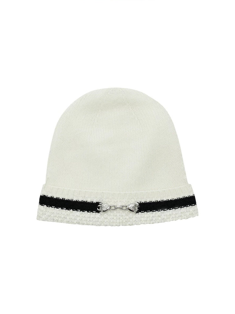 TOKOKKINO Ivory Knit Beanie