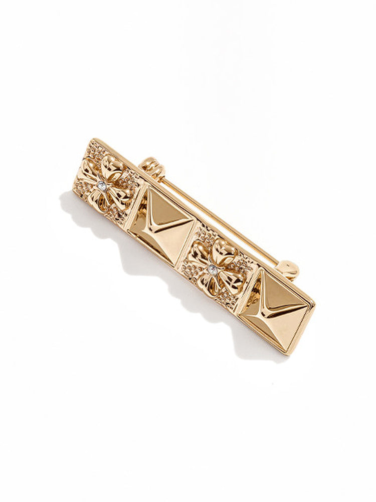 TOKOKKINO Golden Bell Sculptural Bar Brooch