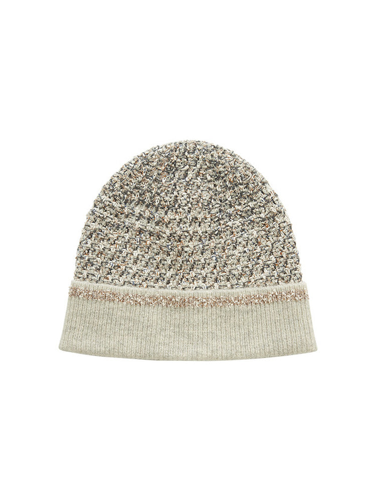 TOKOKKINO Shimmer Fracture Knit Beanie