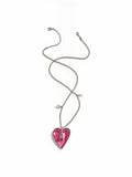 TOKOKKINO Silver Pink-Heart Pendant Necklace