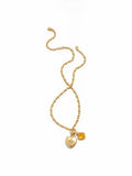 TOKOKKINO Gold Heart Charm Necklace