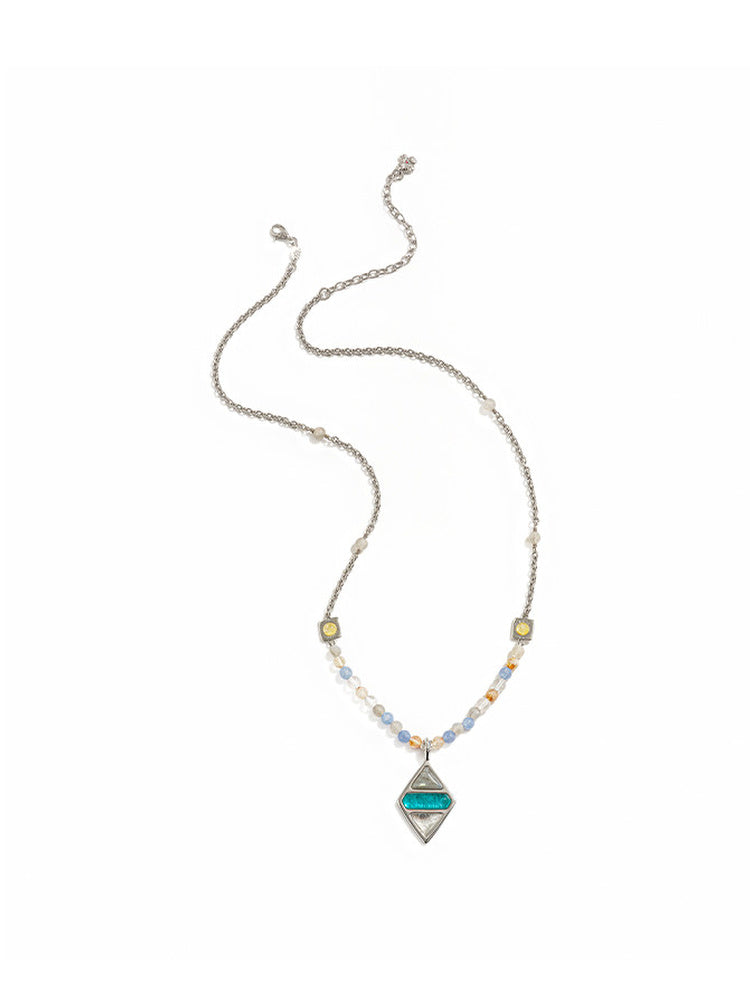 TOKOKKINO Foreign Coast Diamond Pendant Necklace