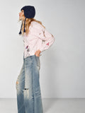 TOKOKKINO Distressed Wide-Leg Jeans