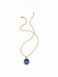 TOKOKKINO Leopard and Moon Enamel Pendant Necklace