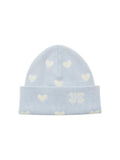 TOKOKKINO Powder Blue Heart Knit Beanie