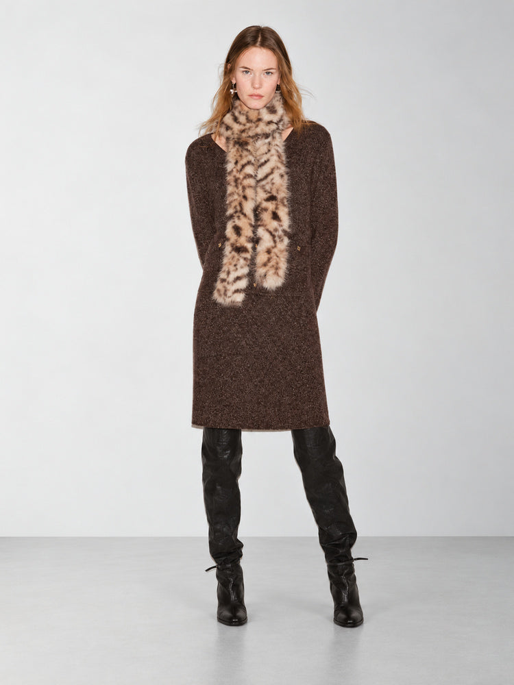 TOKOKKINO Warm Monologue Knit Cardigan and Skirt Separates