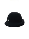 TOKOKKINO Black Wool Cloche Hat