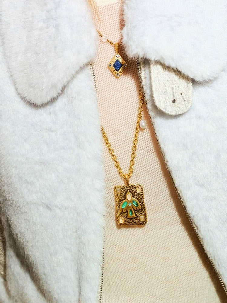TOKOKKINO Night Gleam Lapis Lazuli Pendant Necklace