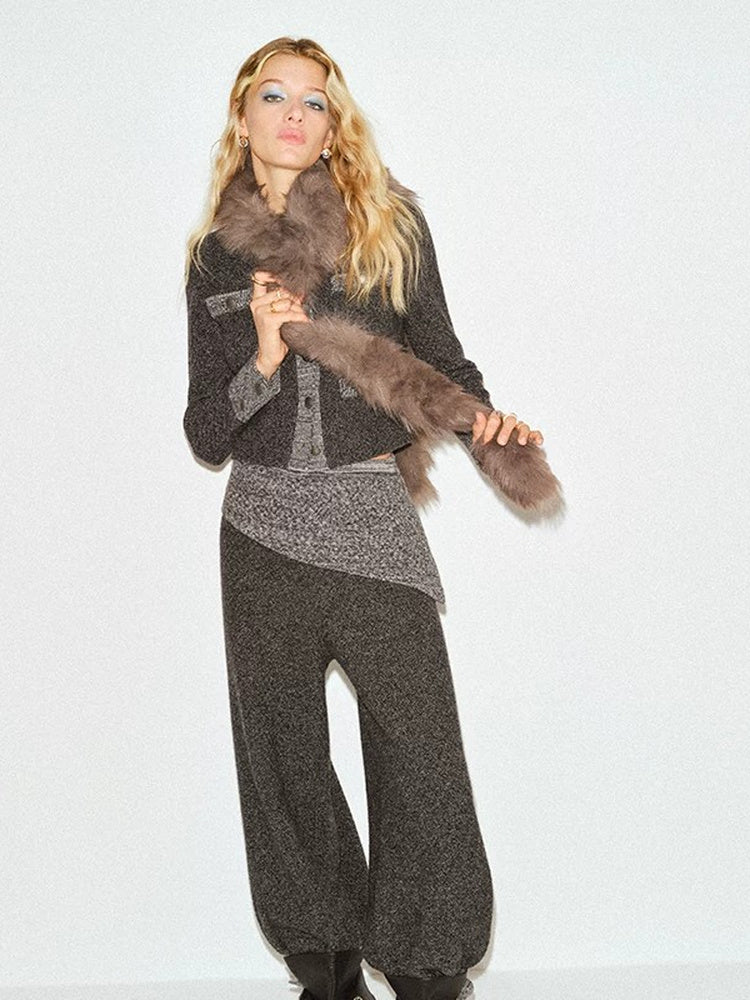 TOKOKKINO Gray Sparrow Jacket and Balloon Pants Separates