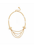 TOKOKKINO Golden Era Layered Pearl Tassel Necklace