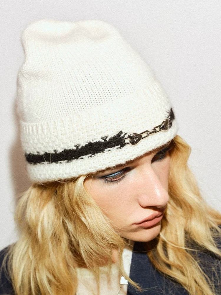 TOKOKKINO Ivory Knit Beanie