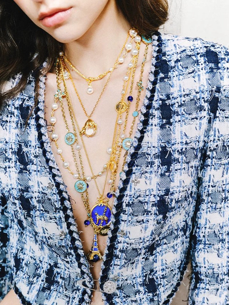 TOKOKKINO Chasing Light Leopard Crystal Pendant Necklace