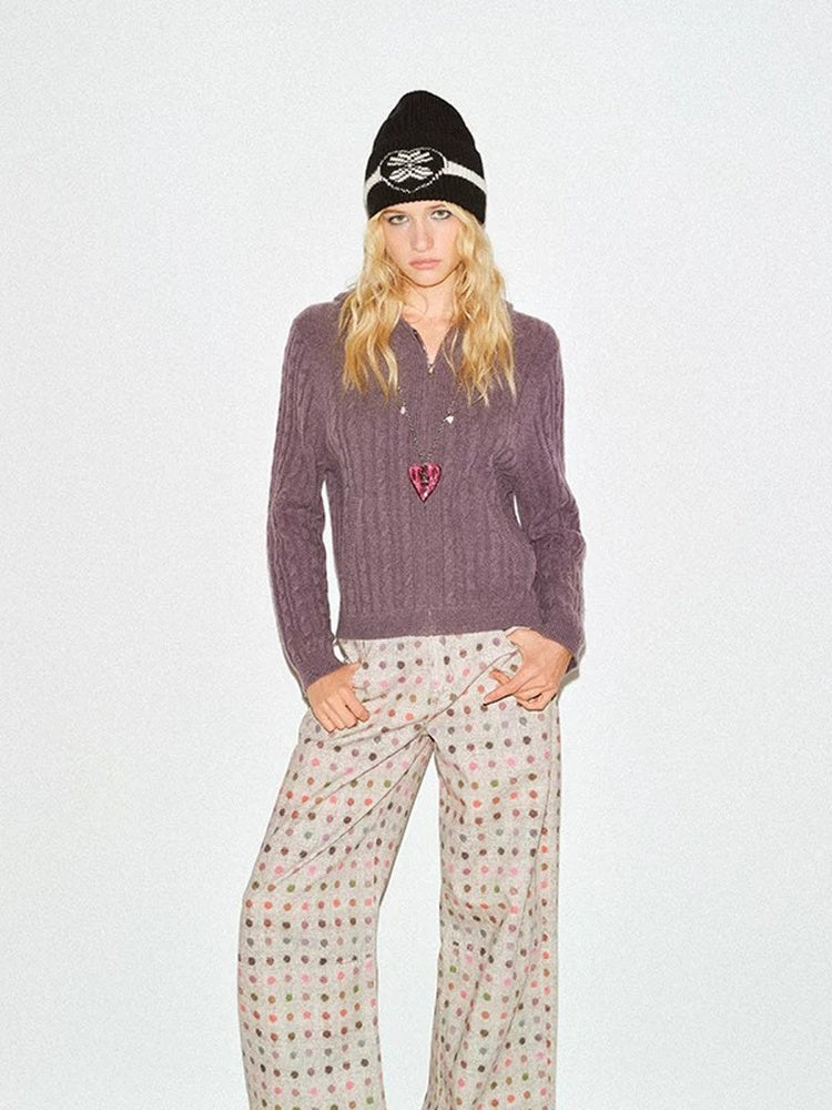 TOKOKKINO Midnight Game Heart Knit Beanie