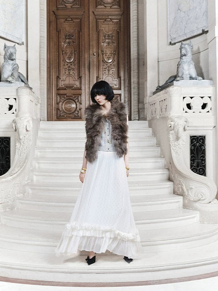 TOKOKKINO Forest Breeze Jacquard Maxi Skirt