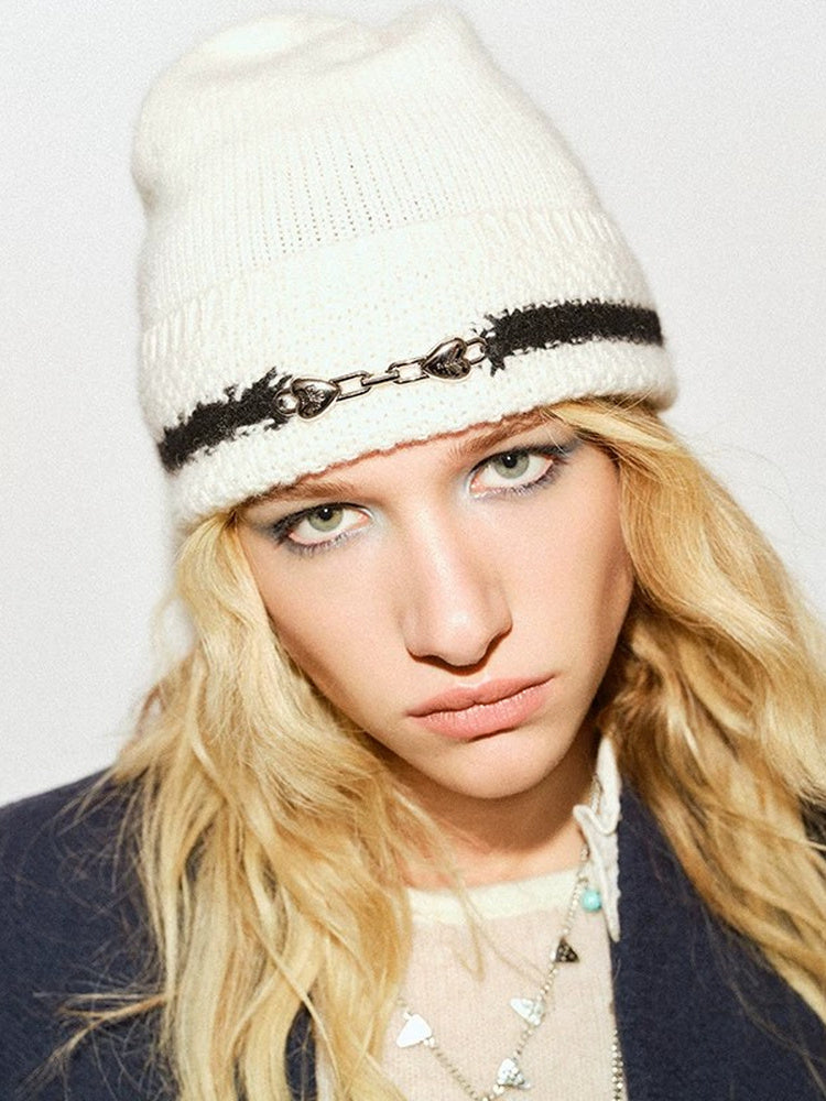 TOKOKKINO Ivory Knit Beanie