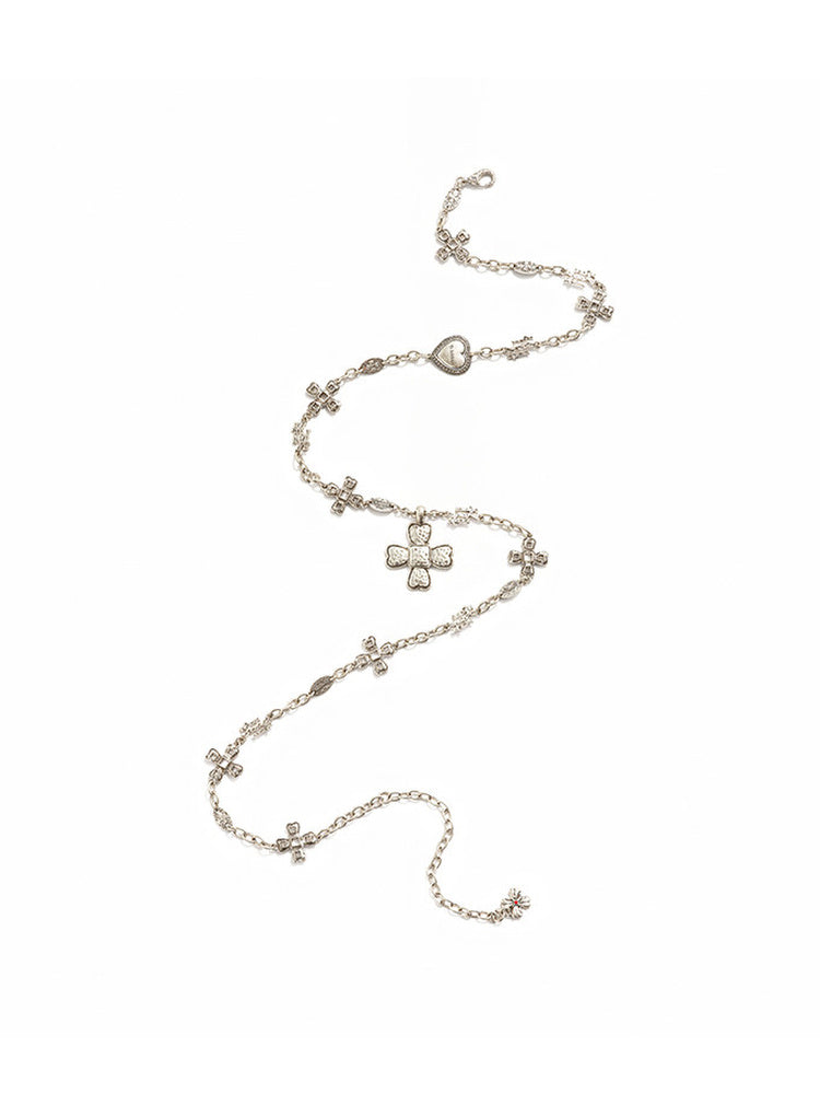 TOKOKKINO Silver Cross Pendant Necklace