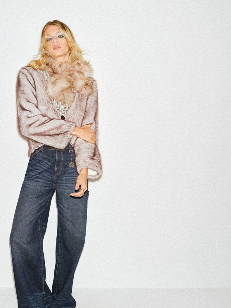 TOKOKKINO Old Days Dark Wash Straight-Leg Jeans