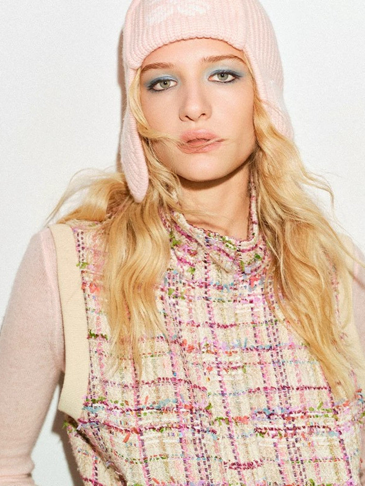 TOKOKKINO Picnic Keepsake Pink Check Vest