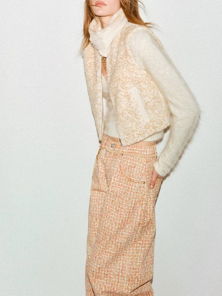 TOKOKKINO Orange Note Peach Wide-Leg Pants