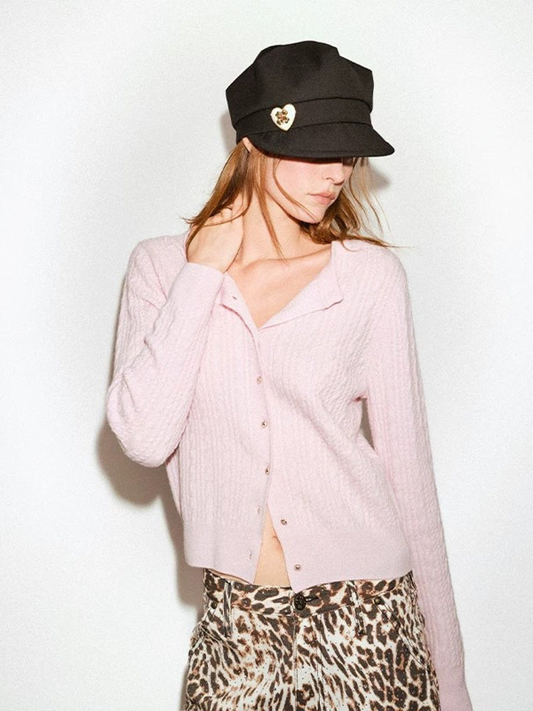 TOKOKKINO Strawberry Pocket Knit Cardigan