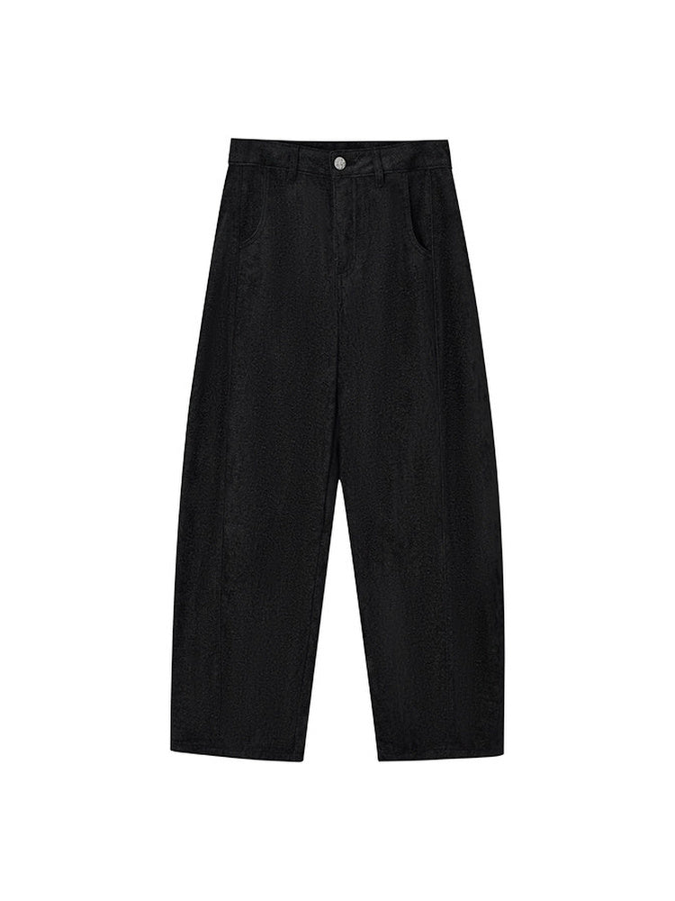 TOKOKKINO Night Tide Velvet Wide-Leg Pants