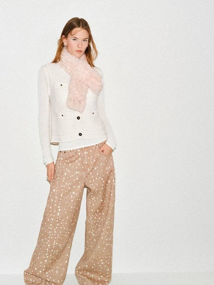 TOKOKKINO Leave a Moon Rib-Knit Vest