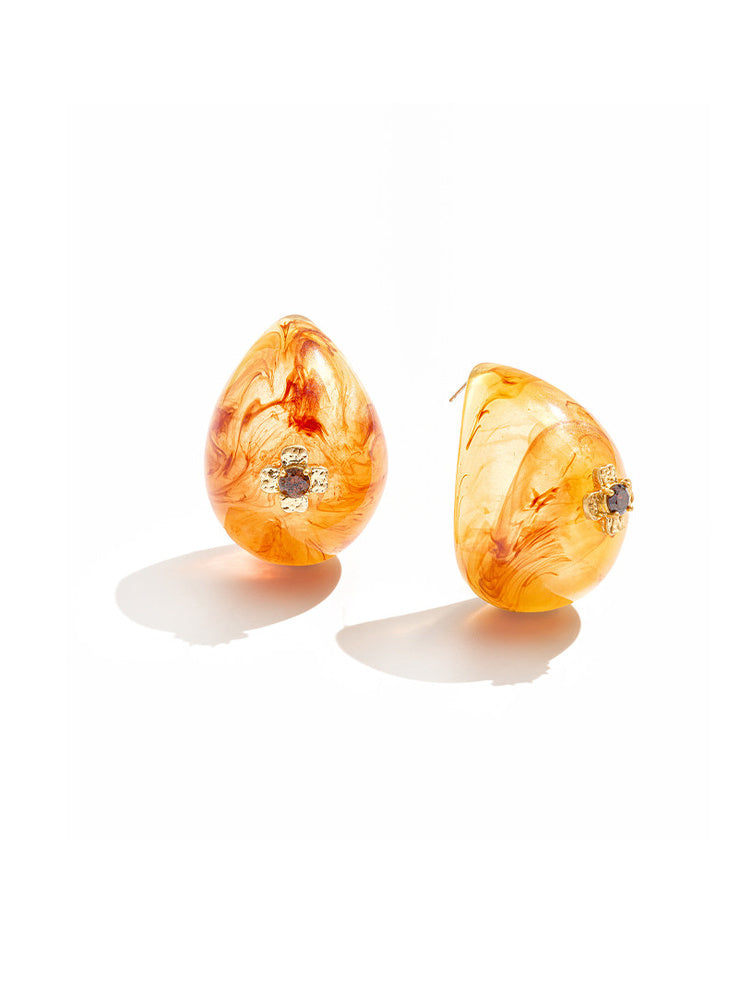 TOKOKKINO Amber Stud Earrings
