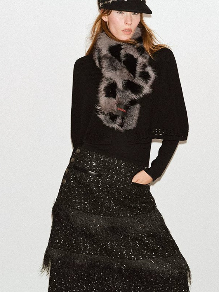 TOKOKKINO Night Garden Fringed Tiered Skirt