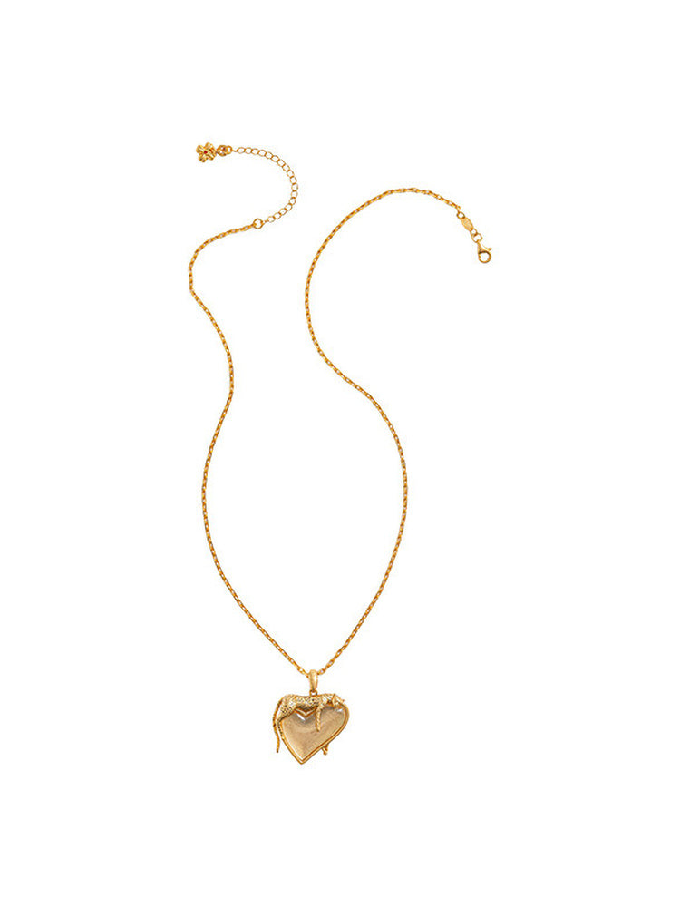 TOKOKKINO Gold Heart Pendant Necklace