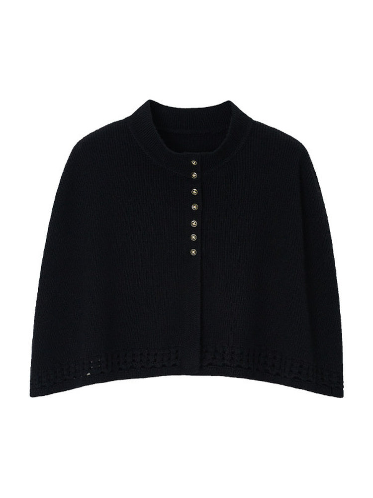 TOKOKKINO Duet Knit Cape and Culottes Separates