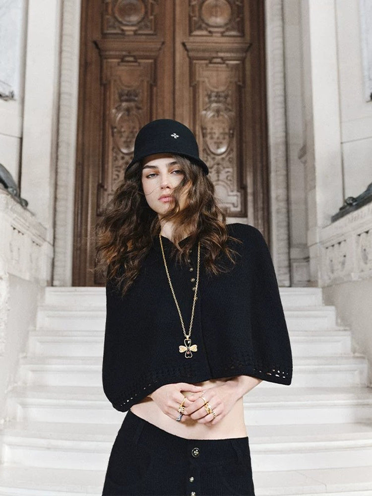 TOKOKKINO Cloud Crown Felt Bucket Hat