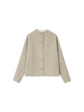 TOKOKKINO As Usual Stand-Collar Wool Jacket