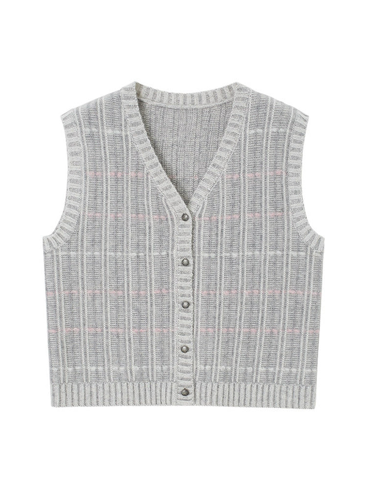 TOKOKKINO Galaxy Warmth Rib-Knit Vest