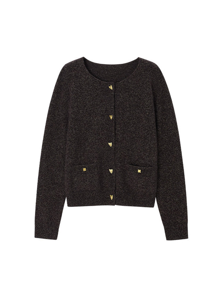 TOKOKKINO Warm Monologue Knit Cardigan and Skirt Separates