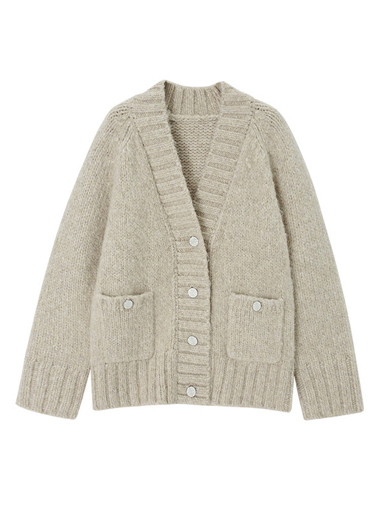 TOKOKKINO Slow Warmth Chunky Knit Cardigan