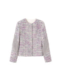 TOKOKKINO Color Club Fringed Tweed Jacket