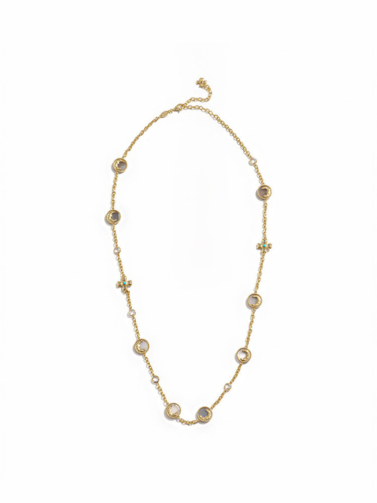 TOKOKKINO Yellow and Turquoise Bead Necklace